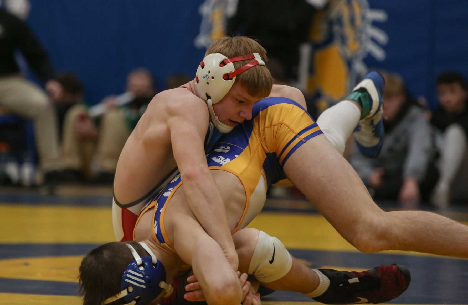 Boys wrestling Class 2A District Tournament -Kellen Moore